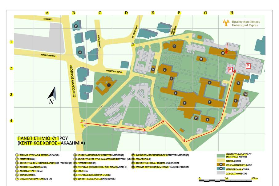 Kallipoleos Campus Map